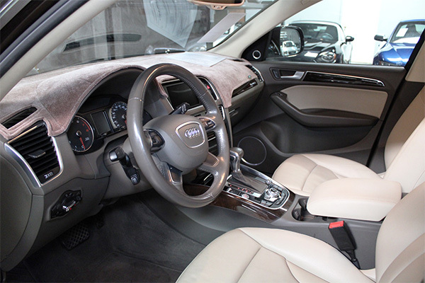 Interior view of used Audi for sale near Palo Alto CA.