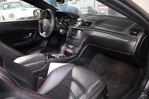 Interior of vehicle at the best used Maserati dealer near Menlo Park, CA.