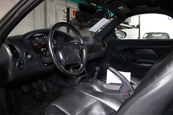 Interior view of used Porsche for sale near Fremont CA.