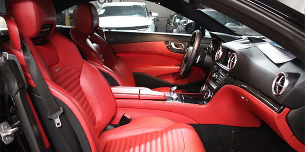 Interior view of used Mercedes Benz for sale near Redwood City CA.